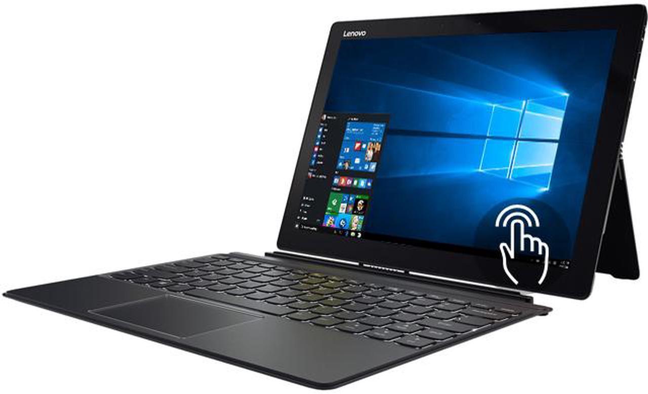 Main image of Lenovo Miix 720 80VV00CNUS Intel Core i7 7th Gen 7500U (2.70 GHz) 8 GB Memory 256 GB SSD 12" Touchscreen 2880 x 1920 Detachable 2-in-1 Laptop Windows 10 Home 64-Bit