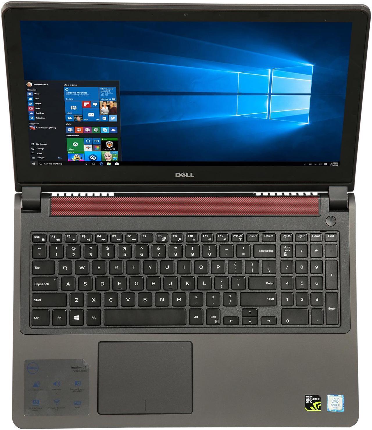 Alt view image 7 of 8 - DELL Inspiron - 15.6" 4K / UHD NVIDIA GeForce GTX 960M - Intel Core i7-6700HQ - 16GB Memory - 128 GB SSD - Windows 10 Home 64-Bit - Gaming Laptop - (15 7559 )