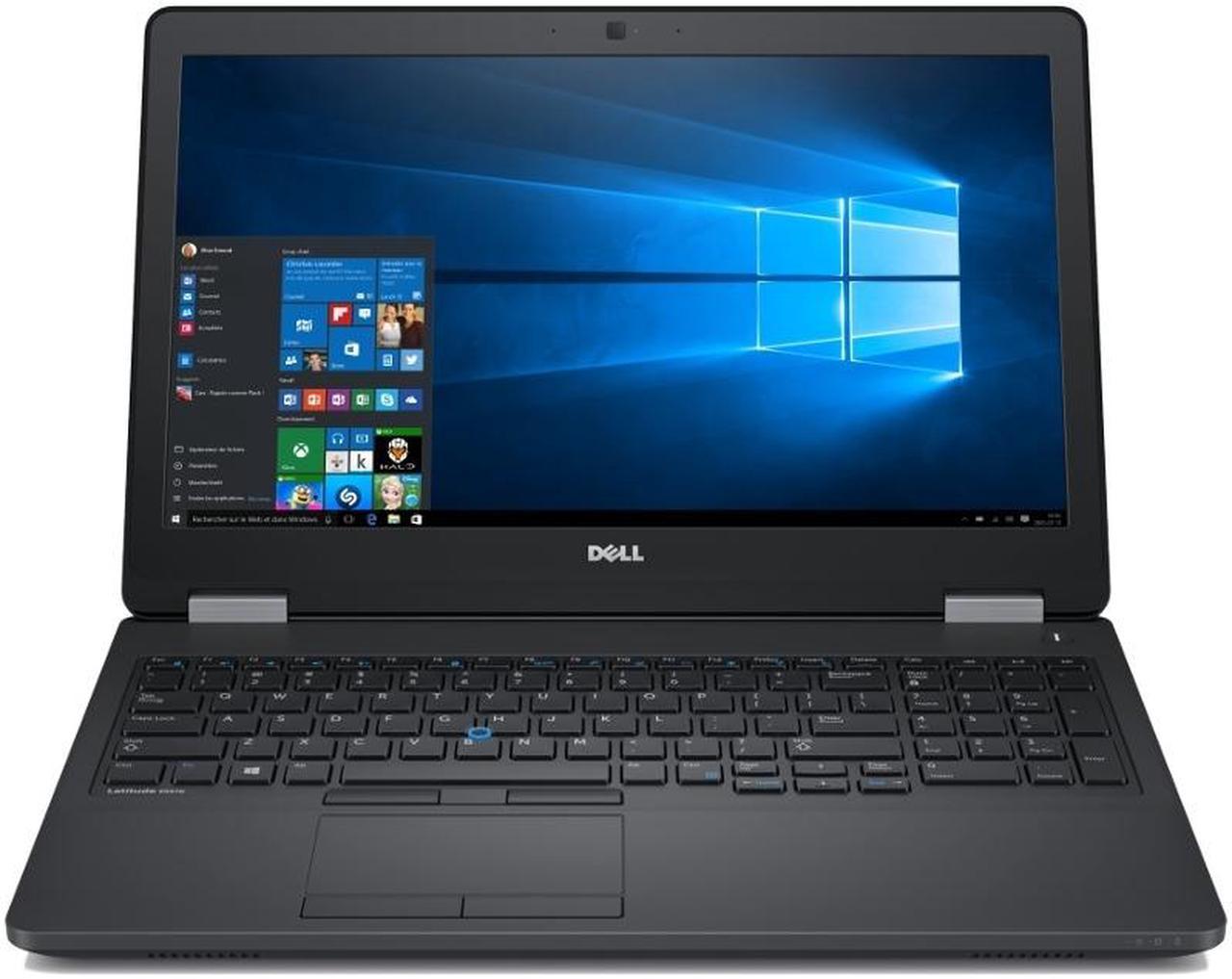 Dell Latitude E5570 Intel Core i7-6600U X2 2.6GHz 8GB 256GB SSD 15.6", Black (Certified Refurbished)