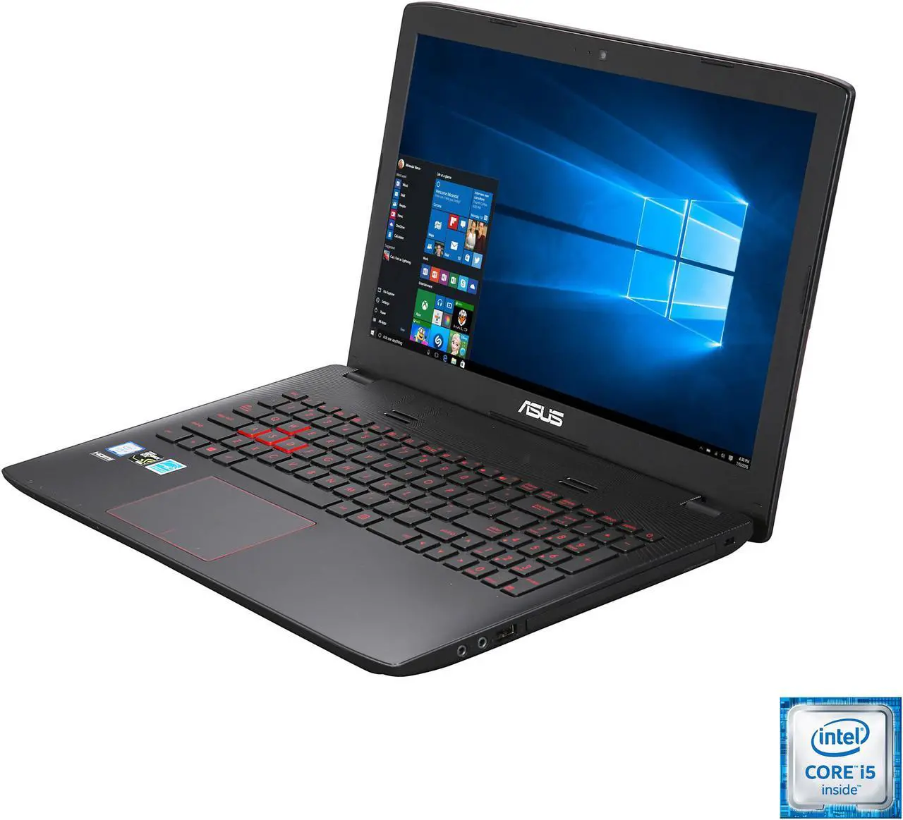 Main image of ASUS 15.6" FHD FZ50VW-NS51 Quad Core Intel Core i5 6300HQ  NVIDIA GeForce GTX 960M 8 GB DDR4 Memory 128 GB SSD 1 TB HDD Windows 10 Home 64-Bit Gaming Laptop - "ONLY @ NEWEGG"