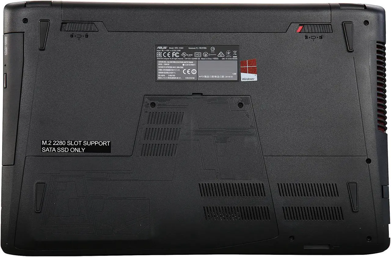 Alt view image 8 of 8 - ASUS 15.6" FHD FZ50VW-NS51 Quad Core Intel Core i5 6300HQ  NVIDIA GeForce GTX 960M 8 GB DDR4 Memory 128 GB SSD 1 TB HDD Windows 10 Home 64-Bit Gaming Laptop - "ONLY @ NEWEGG"