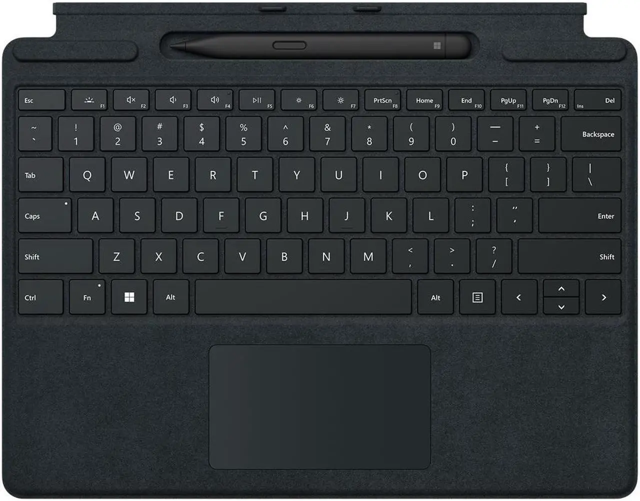 Main image of Microsoft Surface Pro Signature Keyboard - keyboard - with touchpad, accelerometer, Surface Slim Pen 2 storage and charging tray - QWERTY - English - black