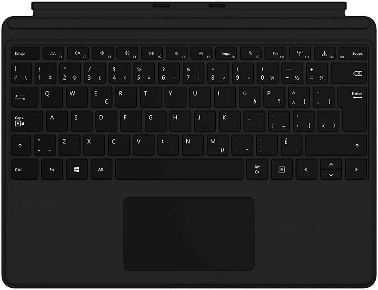 Microsoft Canadian Keyboard/Cover Case for Microsoft Surface Pro 8, Surface Pro X Tablet - Black  QJX-00002