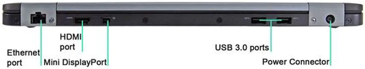 Alt view image 5 of 5 - DELL Grade A Laptop Intel Core i5-6300U 8GB Memory 256 GB SSD Intel HD Graphics 520 14.0" Non-Touch Screen Windows 10 Pro 64-Bit E7470