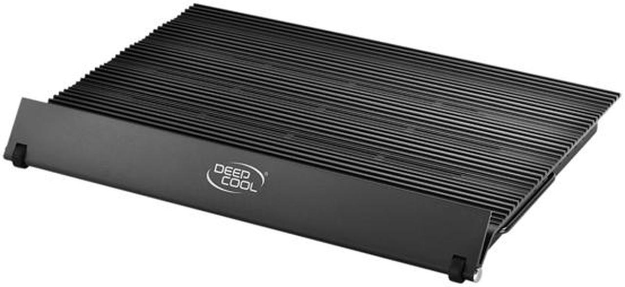 Alt view image 3 of 10 - DEEPCOOL N9 EX Laptop Cooling Pad up to17" 8 Adjustable Using Angles Dual 140mm Fan speed adjustable Pure Aluminum Panel