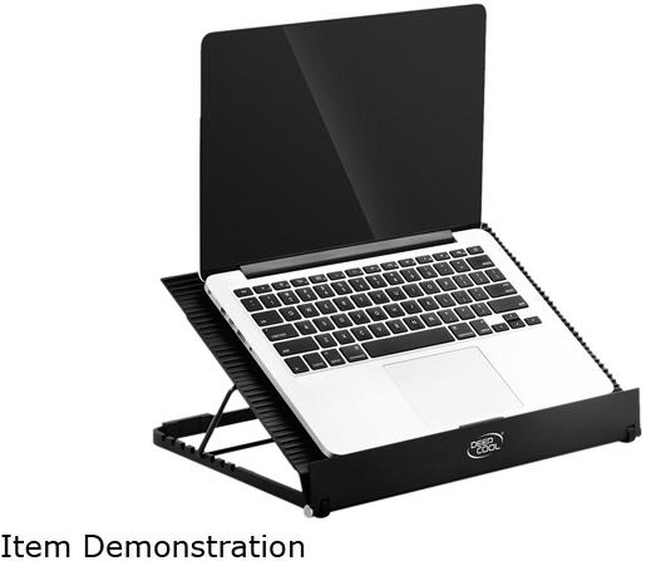Alt view image 9 of 10 - DEEPCOOL N9 EX Laptop Cooling Pad up to17" 8 Adjustable Using Angles Dual 140mm Fan speed adjustable Pure Aluminum Panel
