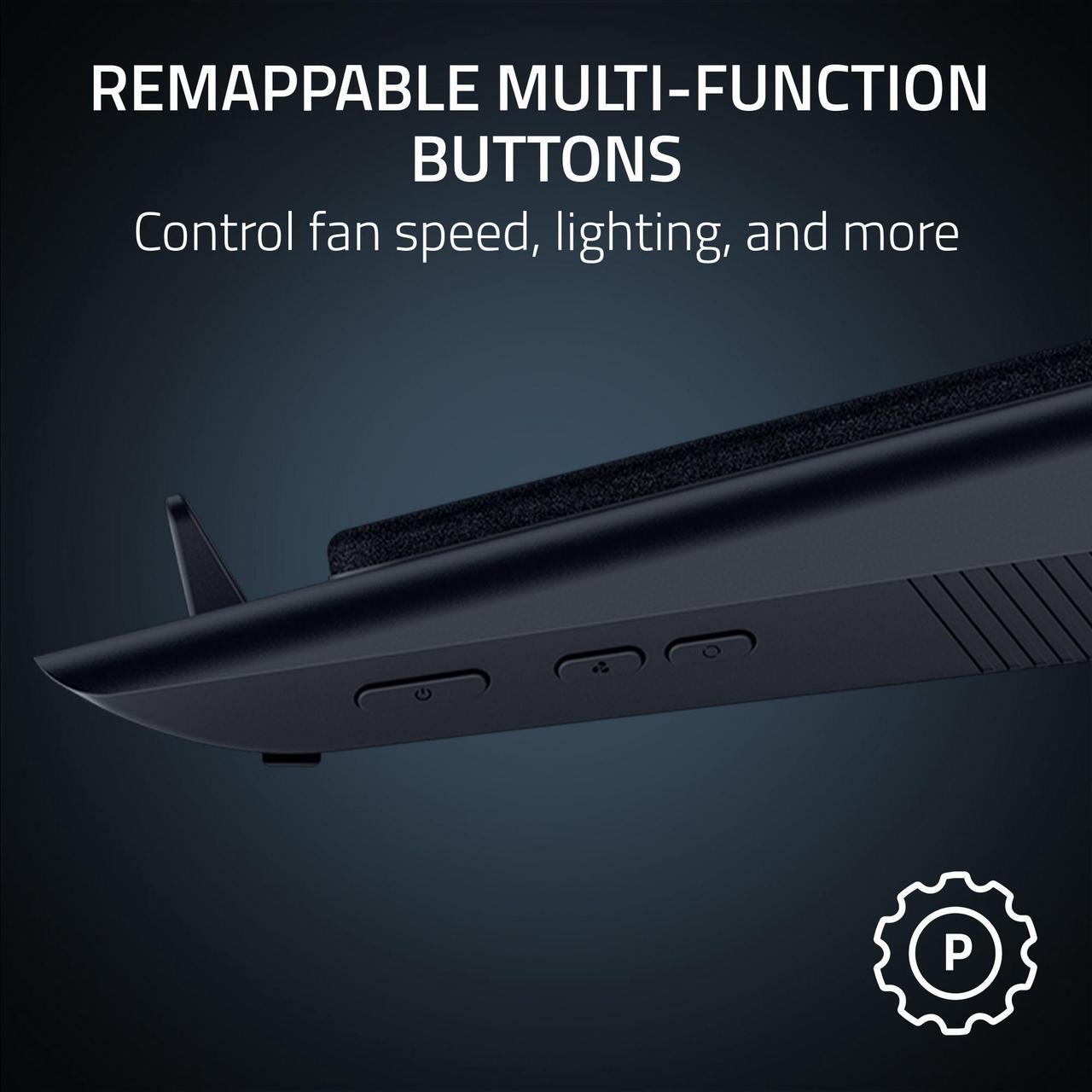 Alt view image 10 of 10 - RAZER Laptop Cooling Pad, fits 14" to 18" laptops, Smart Cooling, Airtight Pressure Chamber