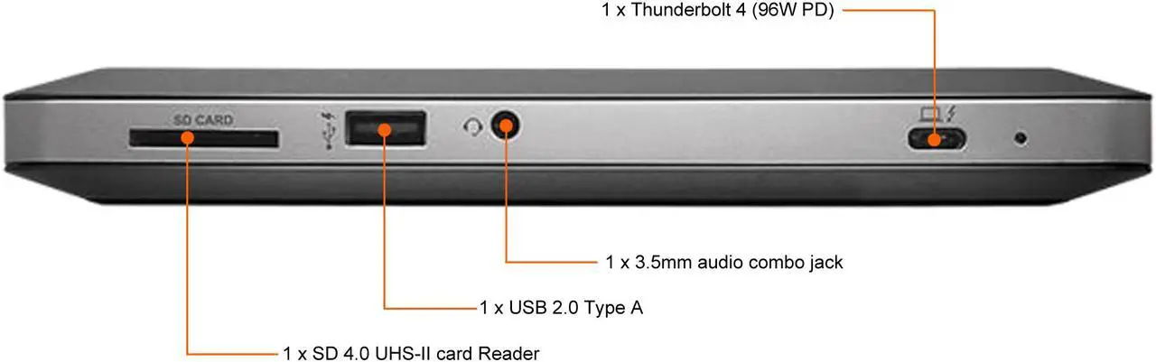 Alt view image 3 of 8 - Accell Corporation Thunderbolt 4 Docking Station K160B-002G