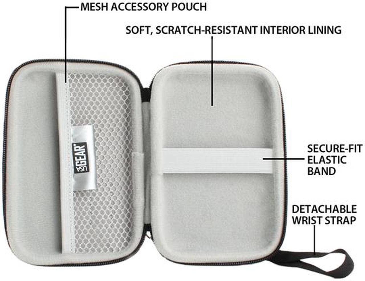 Alt view image 3 of 3 - Secure-Fit Hard Shell GPS Case by USA Gear - Works With 5-inch and 4.3-inch Garmin nuvi, Magellan Roadmate, TomTom GO and More Portable GPS Navigation Units