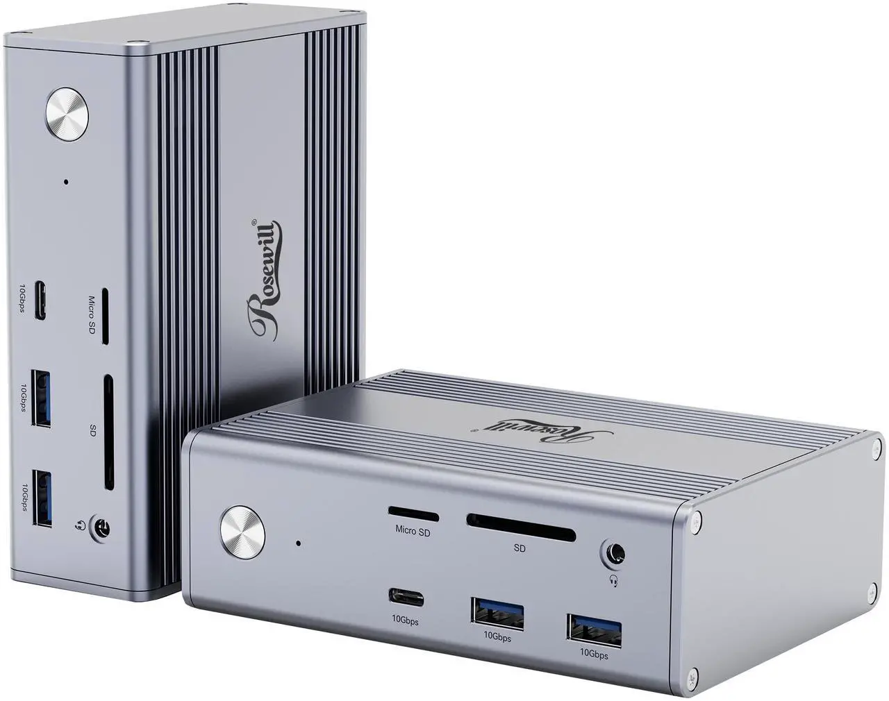 Open Box: Rosewill 14-in-1 USB C Laptop Docking Station with 100W PD Charging, 4K@60Hz Display, Triple 4K Display,10Gbps Data Transfer & Kensington Lock, Windows, Mac, Android - RHUB-M14 - Newegg.com - Open Box condition - Image 6