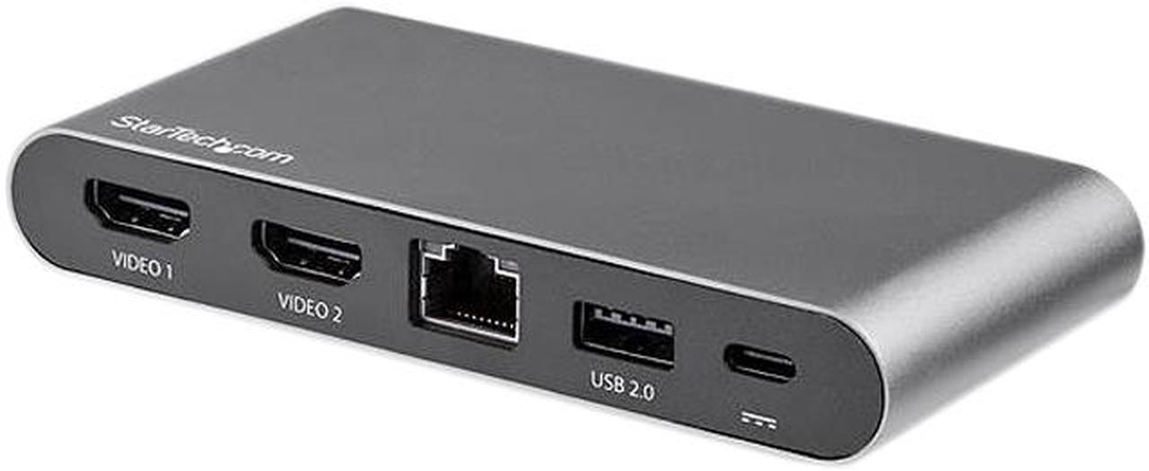 StarTech.com DK30C2HAGPD USB-C Multiport Adapter - Dual-Monitor - Windows - USB-C to Dual 4K HDMI Adapter - 2 x USB-A Ports - 100W PD 3.0 - GbE