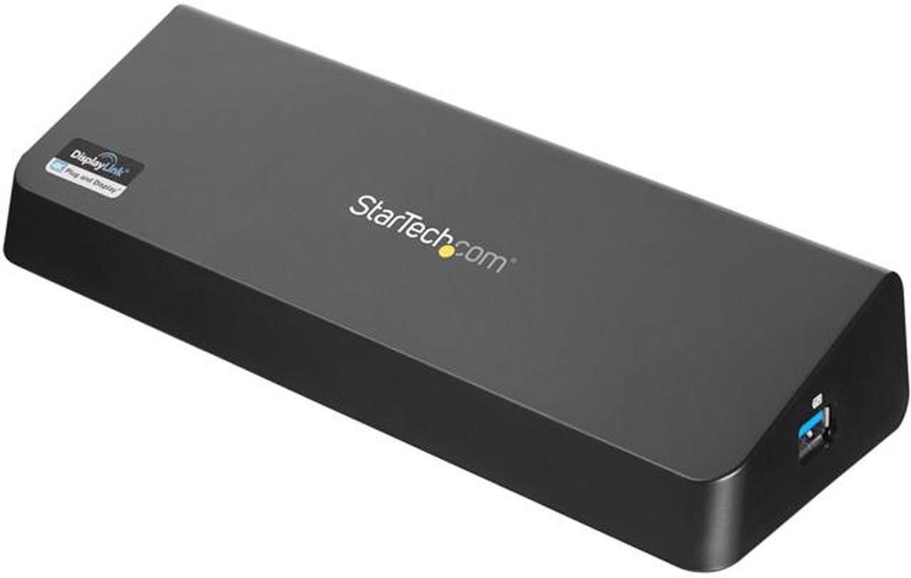 StarTech.com USB3DOCKHDPC USB 3.0 Docking Station, Windows / macOS Compatible, Supports Dual Displays, HDMI / DisplayPort or 4K Ultra HD on a Single Monitor (USB3DOCKHDPC) by StarTech.com.com