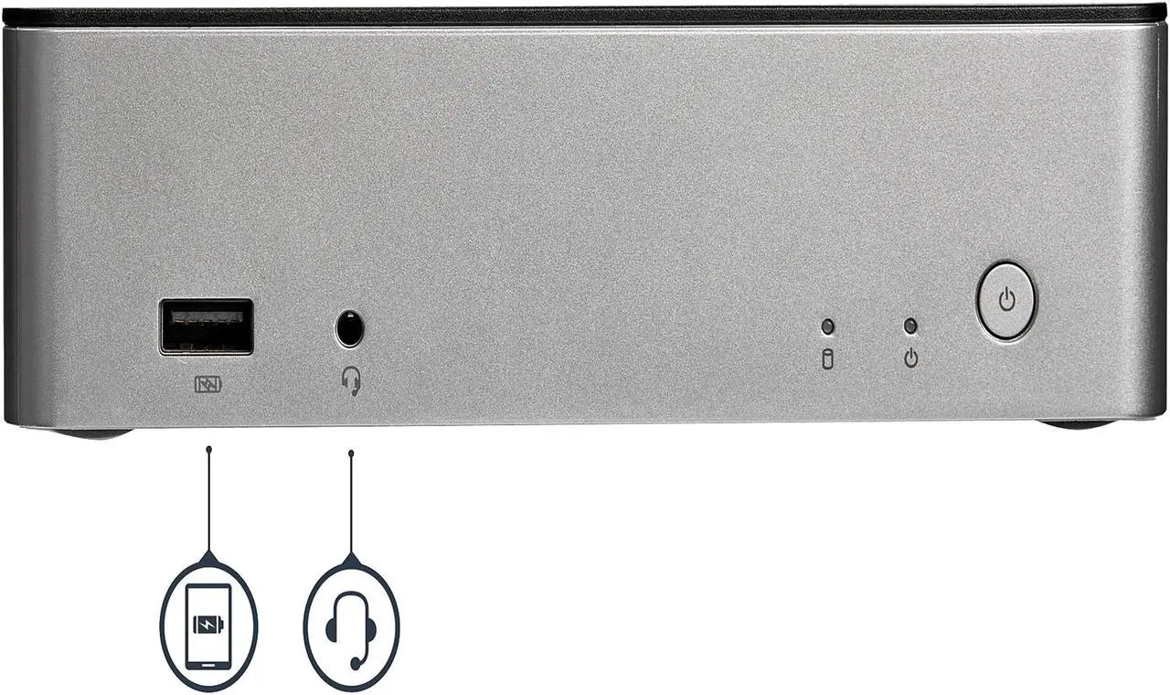 Alt view image 5 of 8 - StarTech.com MST30C2HDPPD Dual Monitor USB C Dock - 4K - Dual DisplayPort - 2.5in SSD / HDD Bay - with Power Delivery - Laptop Docking Station