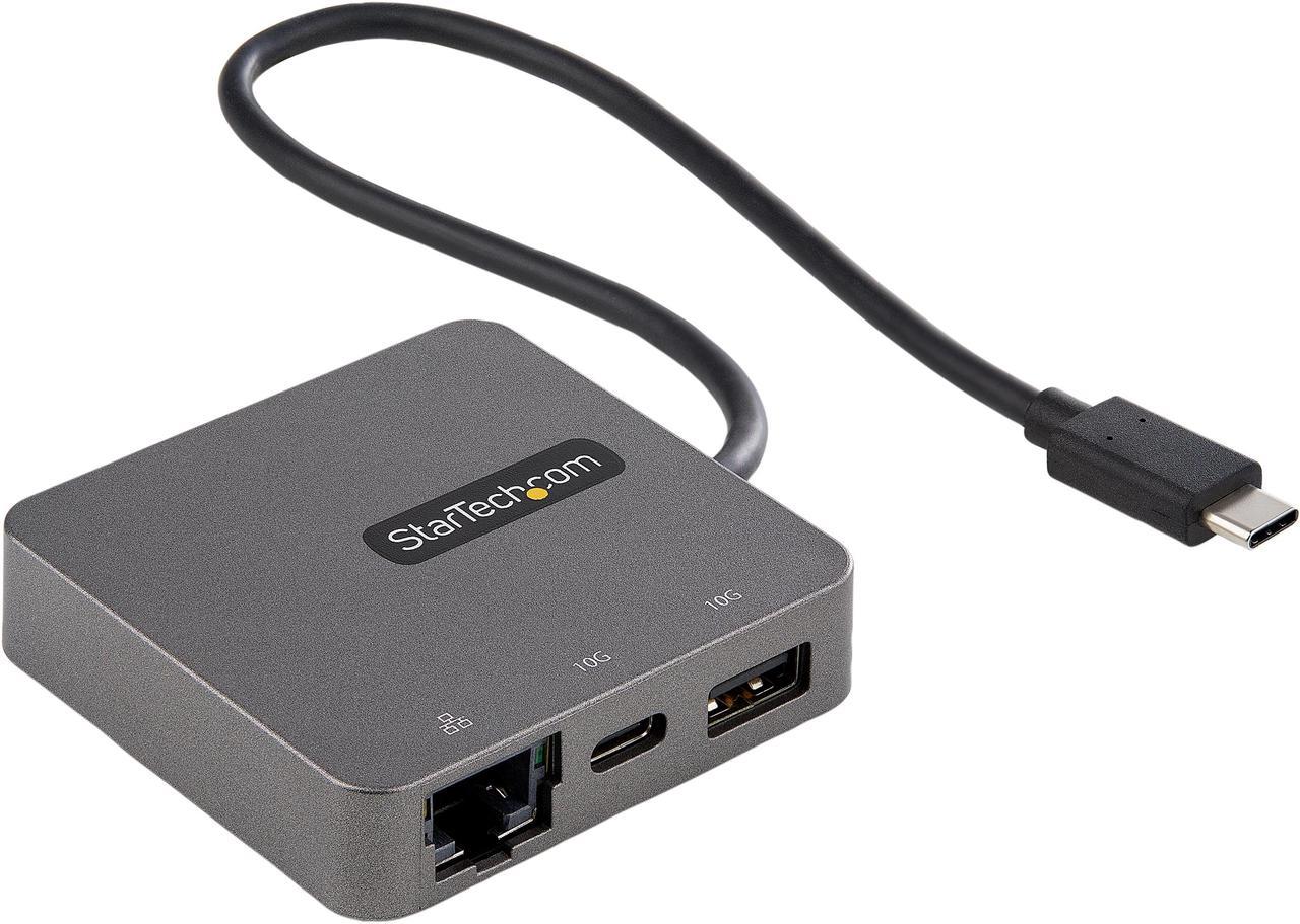 StarTech.com USB-C Multiport Adapter - USB-C Travel Dock with 4K HDMI or 1080p VGA, Gigabit Ethernet, 5Gbps USB-A 3.0 -  Discontinued, Limited Stock, & Replaced by DKT31CHVL (DKT30CHV)