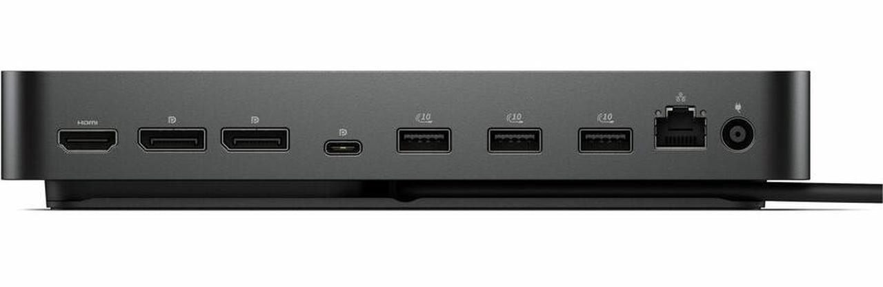 Alt view image 2 of 3 - Dell Pro Dock WD25 - 130 W - USB Type C - 4 Displays Supported - 6x USB Ports - 4x USB Type-A Ports - USB Type-A - 2 x USB Type-C Ports - USB Type-C - 2 x DisplayPorts - 2.5 Gigabit Ethernet