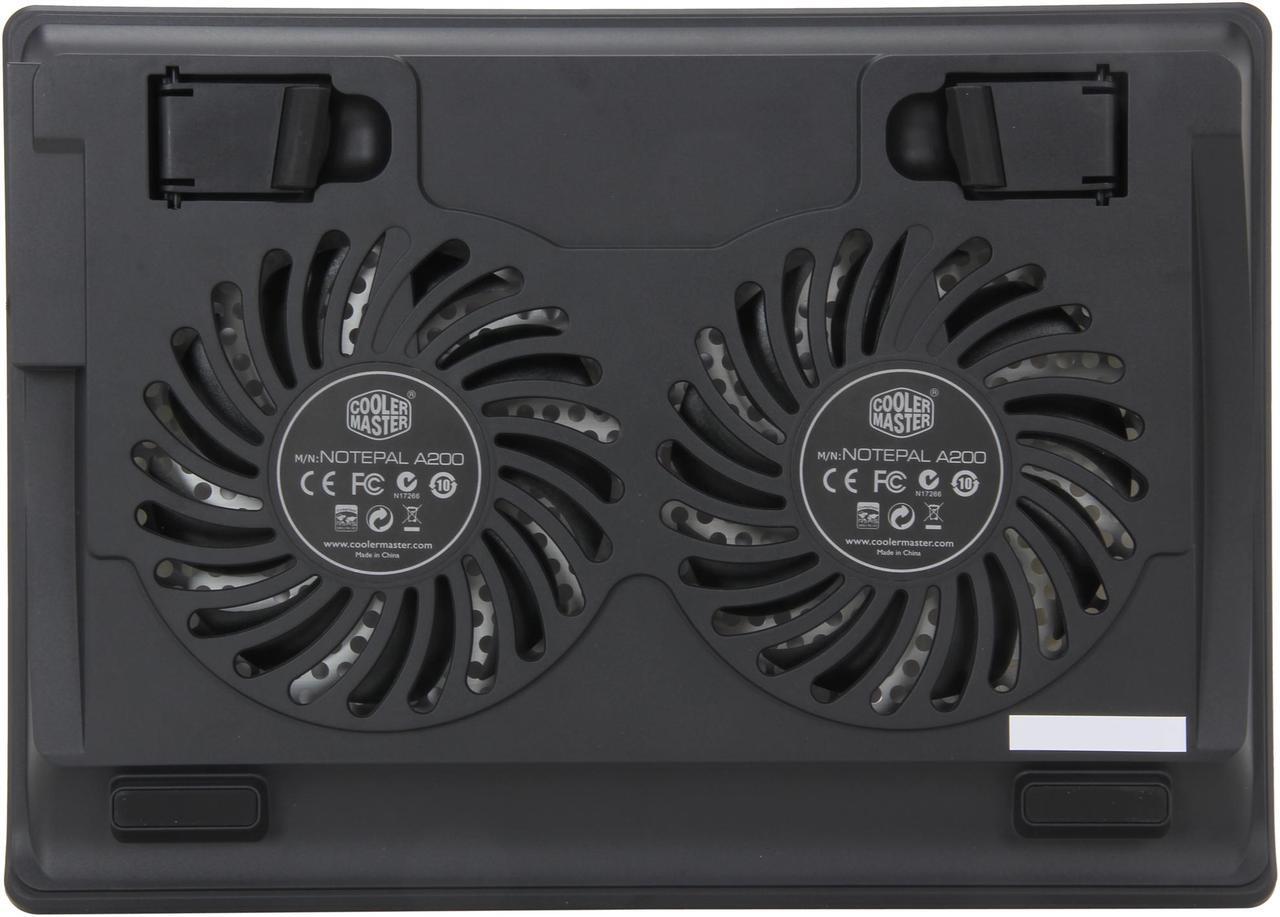 Alt view image 3 of 7 - Cooler Master NotePal A200 - Ultra Slim Laptop Cooling Pad with Dual 140 mm Fans and Aluminum Surface