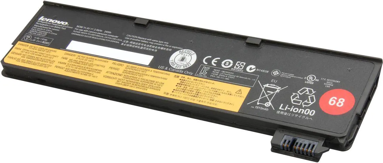 Main image of Lenovo ThinkPad Battery 68 (3 Cell) 23.5Wh, 11.4v, 0.40 lb., 0C52861