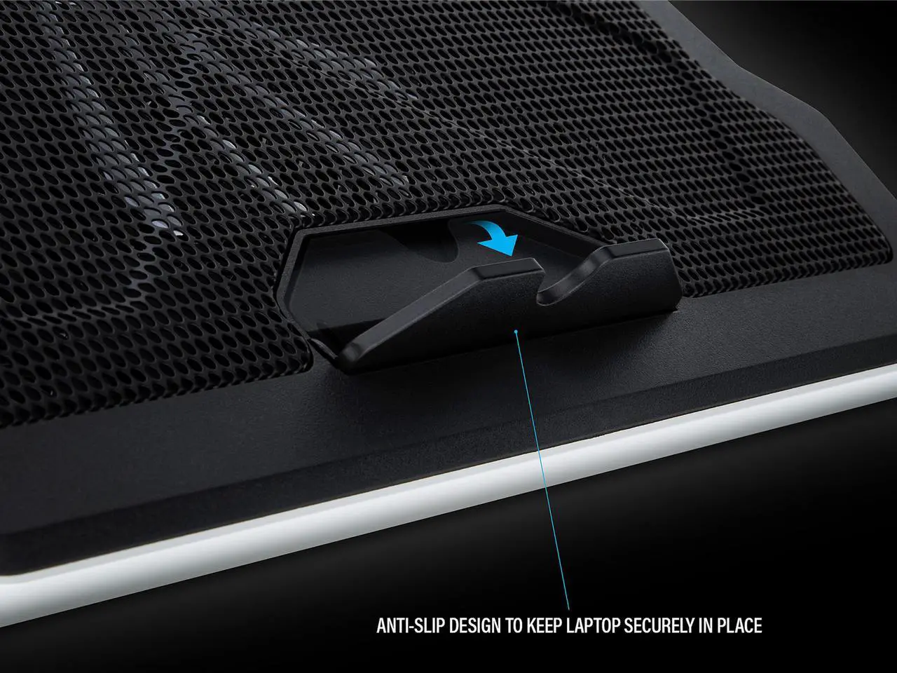 Alt view image 8 of 8 - Rosewill RGB Laptop Cooling Pad, Gaming Laptop Cooler for 17 Inch Laptops, Big Quiet Fan, Adjustable Angles, Lighting Modes, Fan Speed Modes - (RWNB17B)