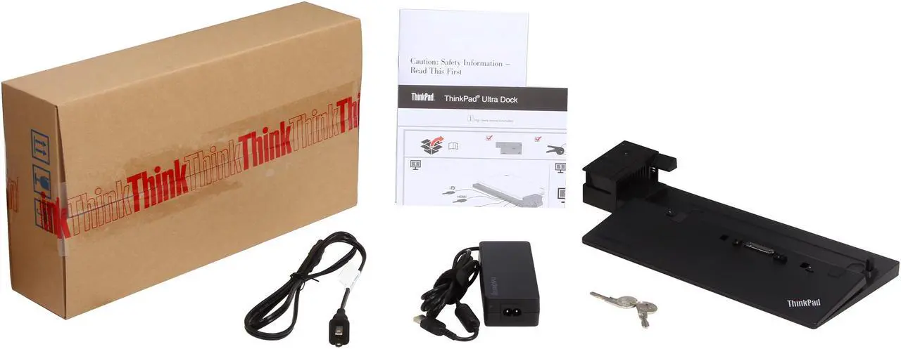 Alt view image 6 of 5 - Lenovo Black 40A20090US ThinkPad Ultra Dock - 90W