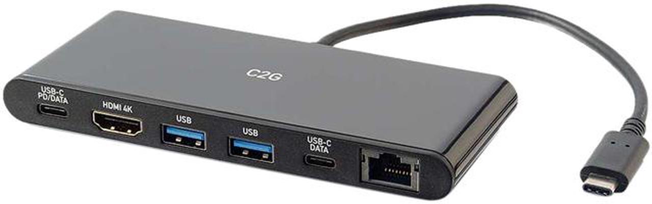 C2G 28845 USB-C Docking Station with 4K HDMI, Ethernet, USB and Power Delivery