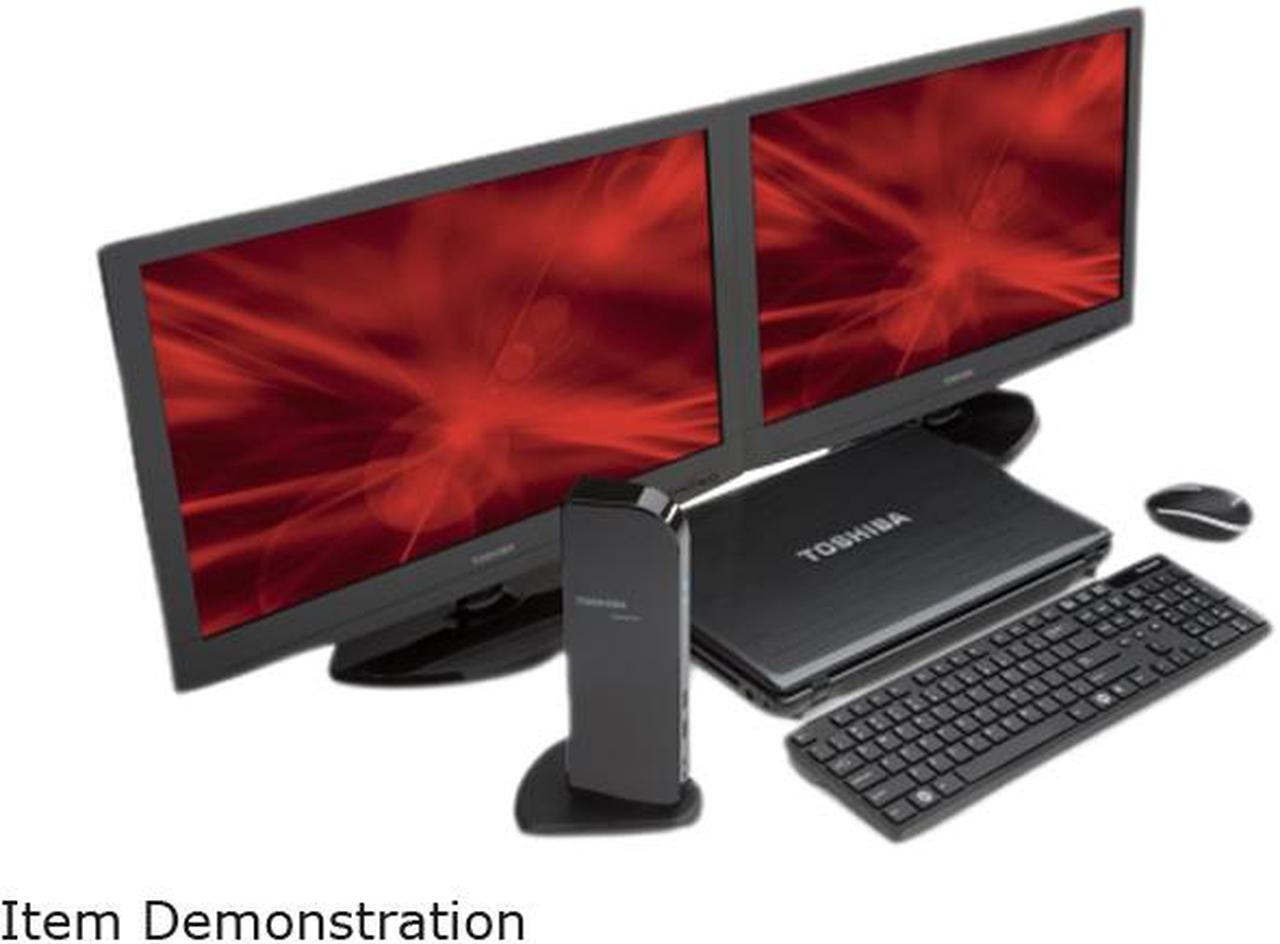 Alt view image 14 of 18 - TOSHIBA Black PA3916U-1PRP Hi-Speed Port Replicator II