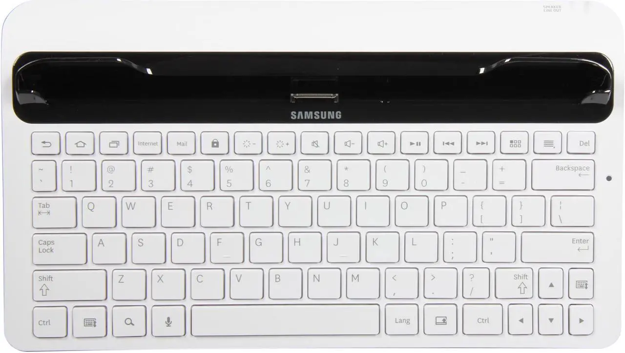 Alt view image 2 of 4 - SAMSUNG Full Size Key Keyboard Dock for Samsung Galaxy Tab 10.1-Inch ECR-K14AWEGXAR