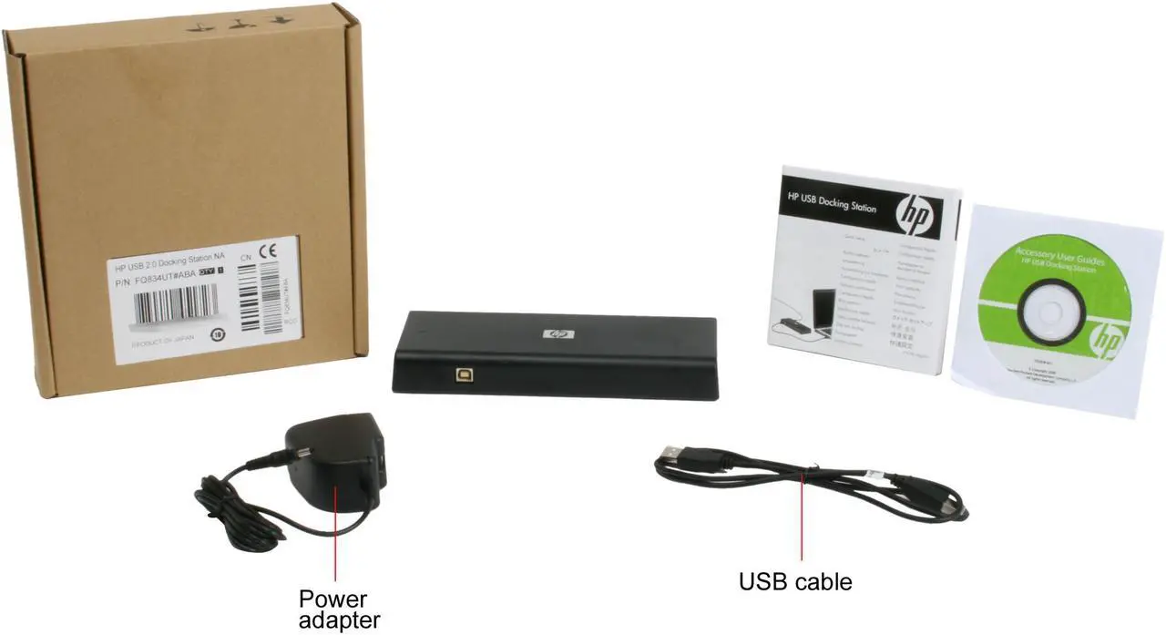 Alt view image 5 of 5 - HP FQ834UT#ABA USB Docking Station