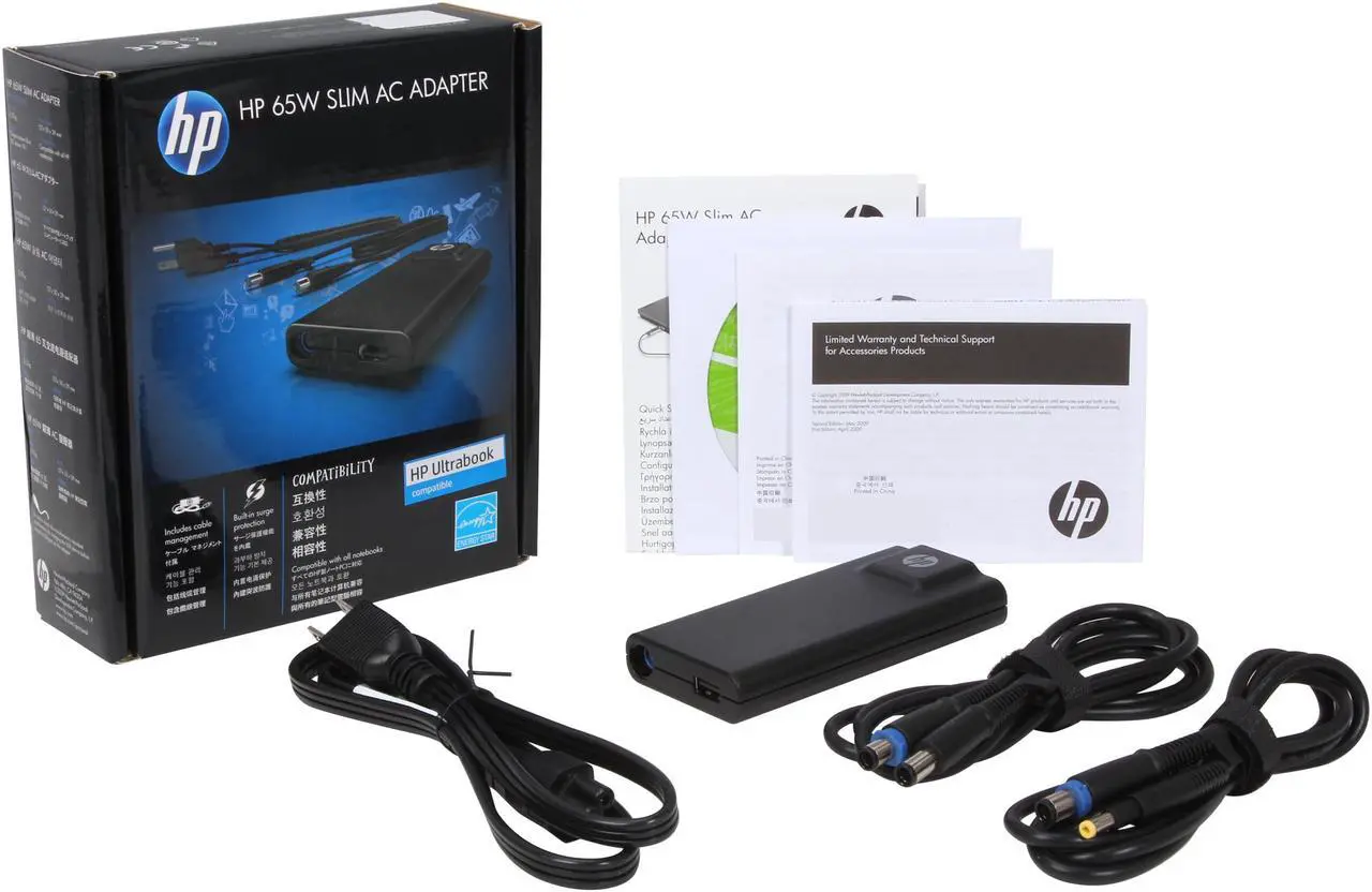 Alt view image 5 of 5 - HP AX727AA#ABA Slim AC Adapter