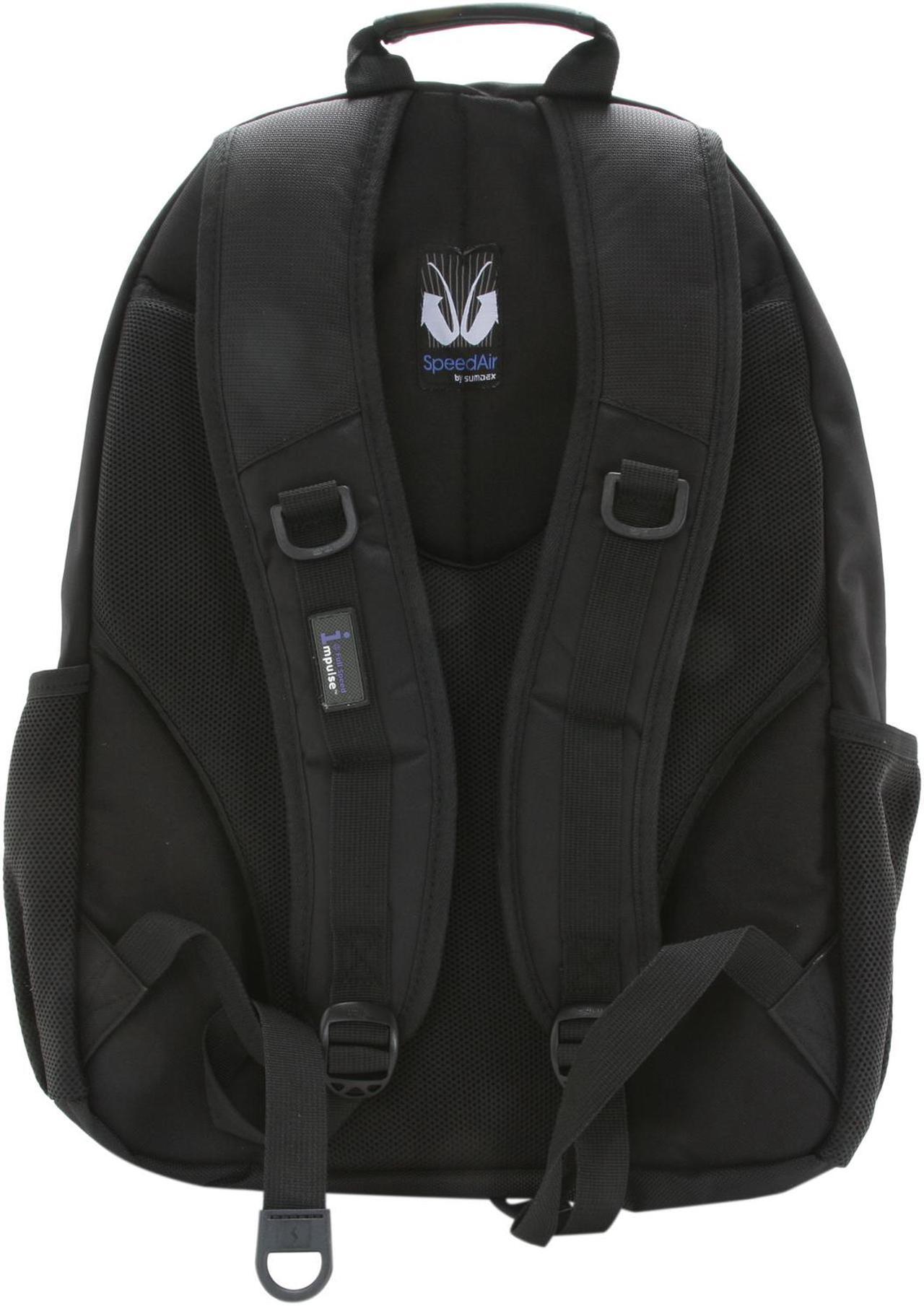 Alt view image 4 of 7 - SUMDEX Black Full Speed Flame Backpack for 17.3" Laptops Model PON-377BK