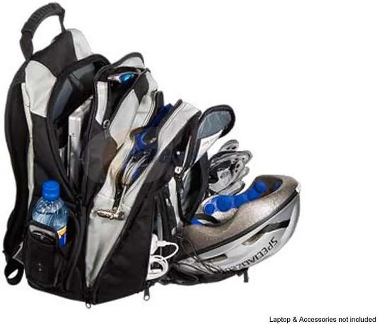 Alt view image 3 of 6 - Brenthaven 15.4" Expandable Trek Backpack Titanium Model 2071
