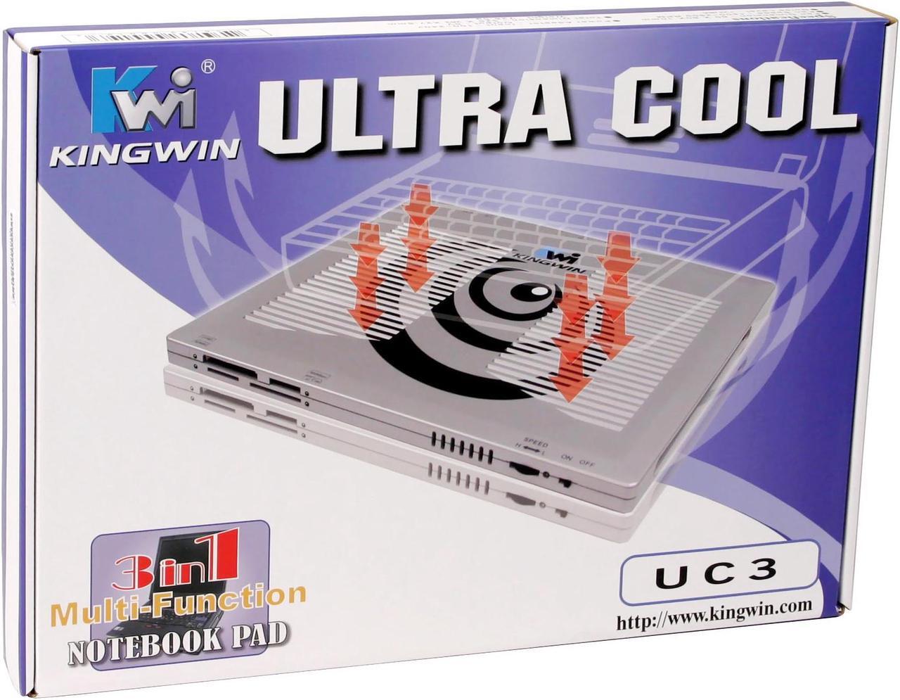 Alt view image 6 of 6 - KINGWIN Ultra Cool Multi-Function Notebook Cooling Pad UC3