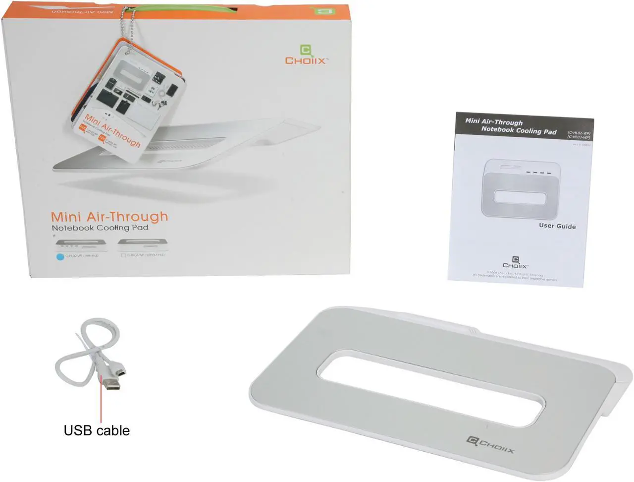 Alt view image 6 of 6 - Cooler Master Choiix Mini Air-Through Notebook Cooling Pad with USB Hub C-HL02-WP