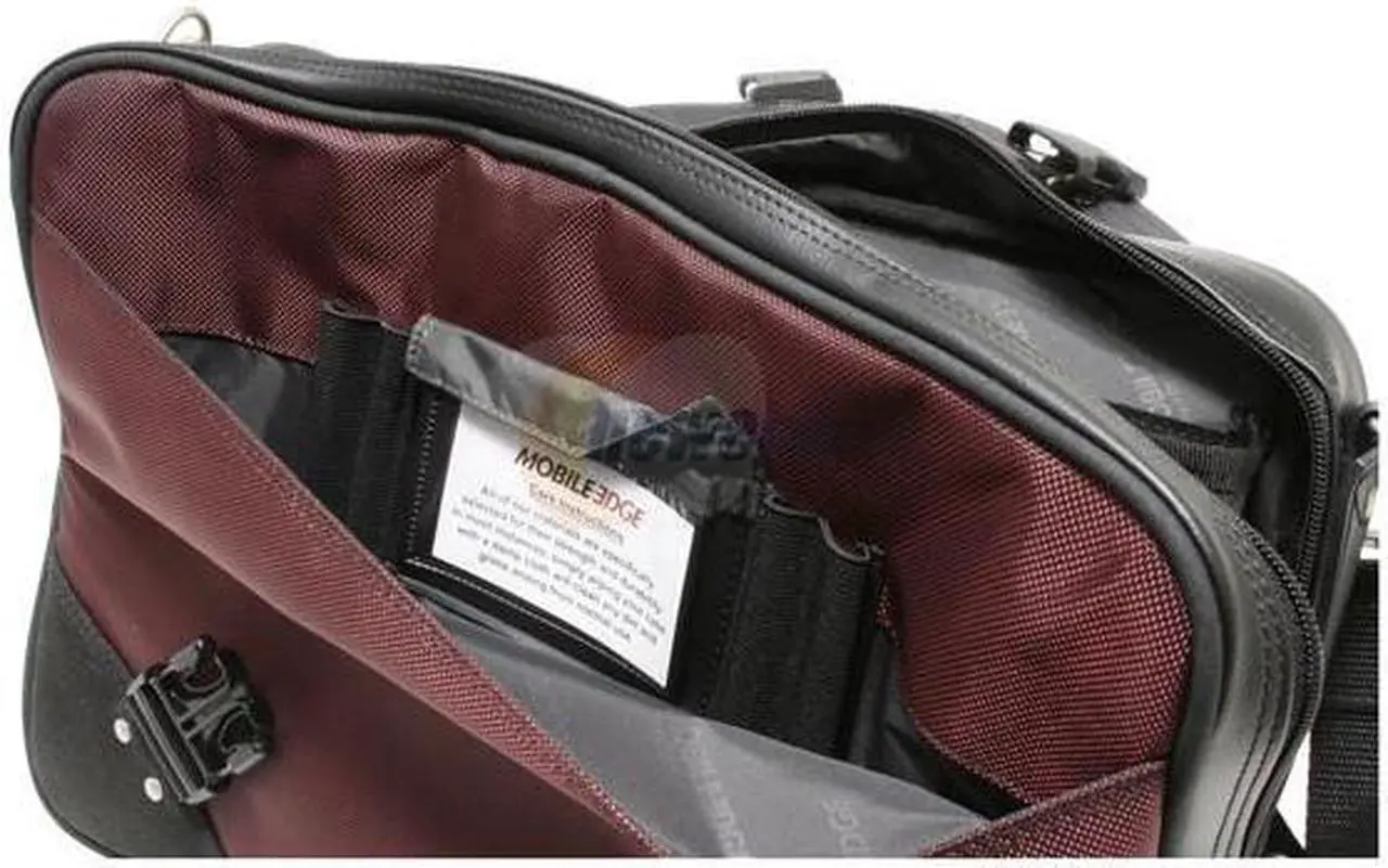 Alt view image 5 of 7 - Mobile Edge - Select 15.6" Briefcase - Dr. Pepper Red