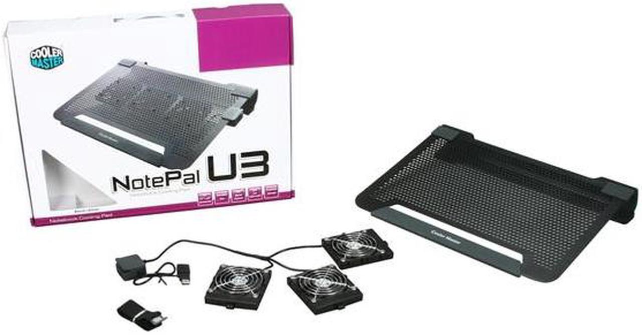Alt view image 6 of 6 - Cooler Master NotePal U3 - Laptop Cooling Pad with Three 80 mm Configurable Fans