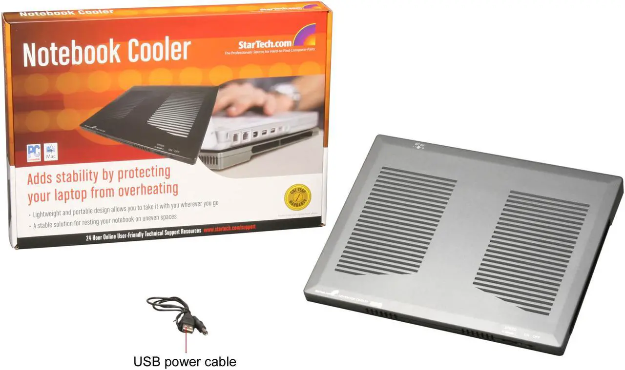 Alt view image 12 of 12 - StarTech.com Black USB Powered Laptop Cooler NBCOOLER