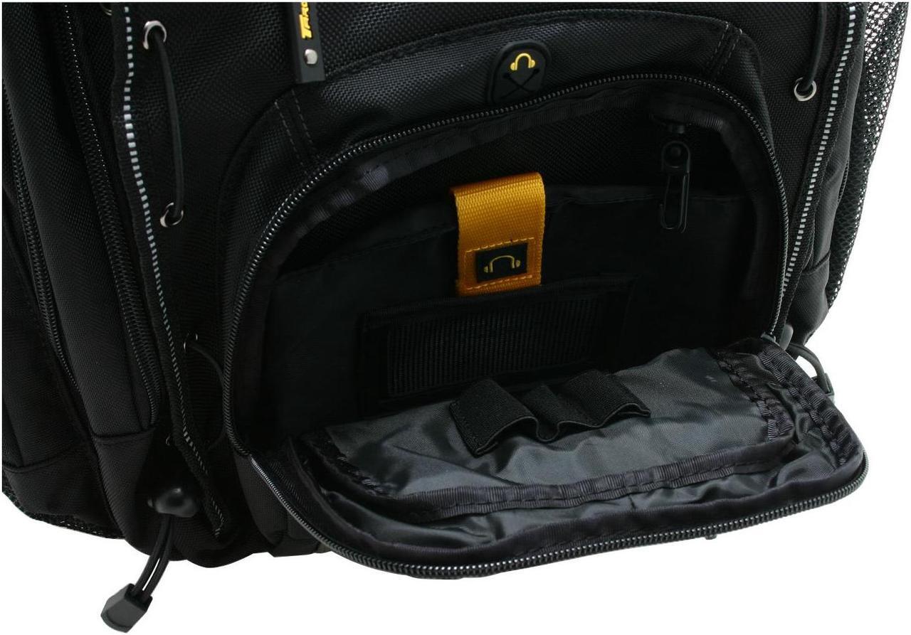 Alt view image 10 of 18 - Targus Backpack 16" City Gear, Blk/ Yel, TCG650