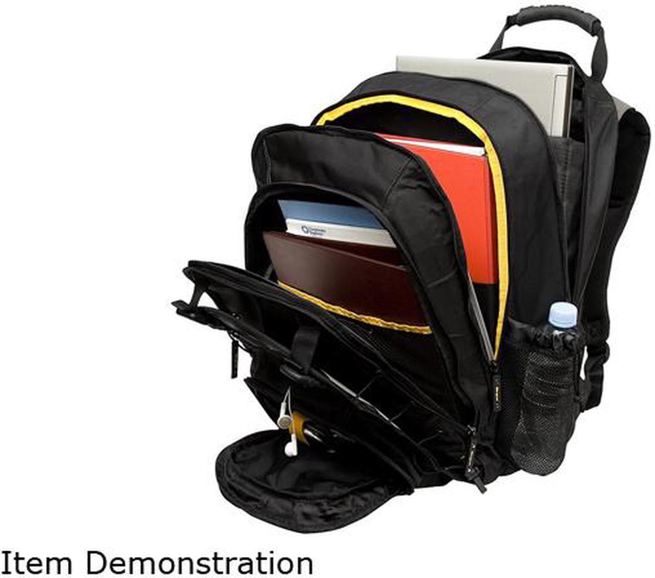 Alt view image 6 of 18 - Targus Backpack 16" City Gear, Blk/ Yel, TCG650