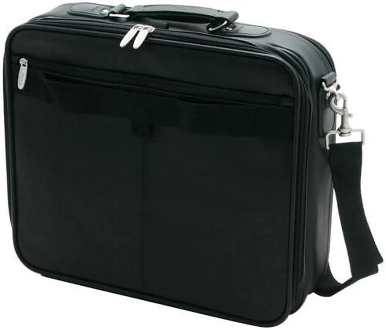 Alt view image 7 of 8 - Targus Clamshell 15.4" Traditional Leather Laptop Case, Blk, CLN5