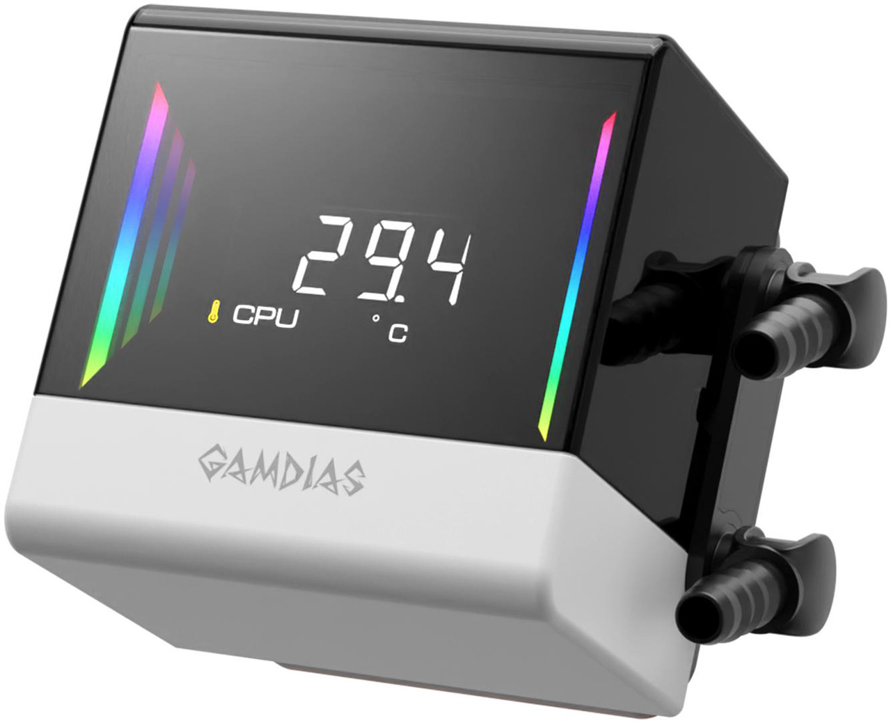 Open Box: GAMDIAS CHIONE E4 360mm V2 AIO CPU Cooler & ARGB Liquid Cooler with Digital Display, 2600 RPM Pump, Clean Cable Design, 3X 120mm PWM Fan with MOBO Sync, Intel LGA 1700/1200, AMD AM5/AM4 - White - Newegg.com - Open Box condition - Image 13