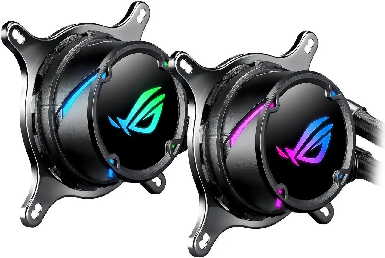 Alt view image 3 of 8 - ASUS ROG Strix LC 120 RGB AIO Liquid CPU Cooler 120mm Radiator, 120mm 4-pin PWM Fan with FanXpert Controls, support for Intel and AMD motherboards LGA 1700 Compatible