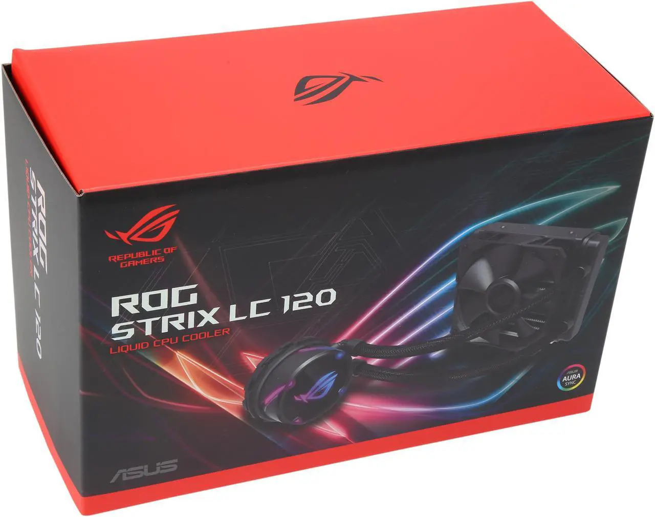 Alt view image 8 of 8 - ASUS ROG Strix LC 120 RGB AIO Liquid CPU Cooler 120mm Radiator, 120mm 4-pin PWM Fan with FanXpert Controls, support for Intel and AMD motherboards LGA 1700 Compatible