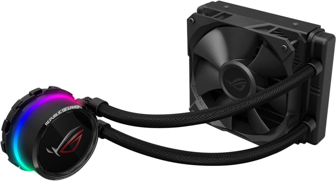 ASUS ROG RYUO 120 All-in-one Liquid CPU Cooler With Color OLED, Aura Sync RGB, and ROG 120mm Radiator Fan