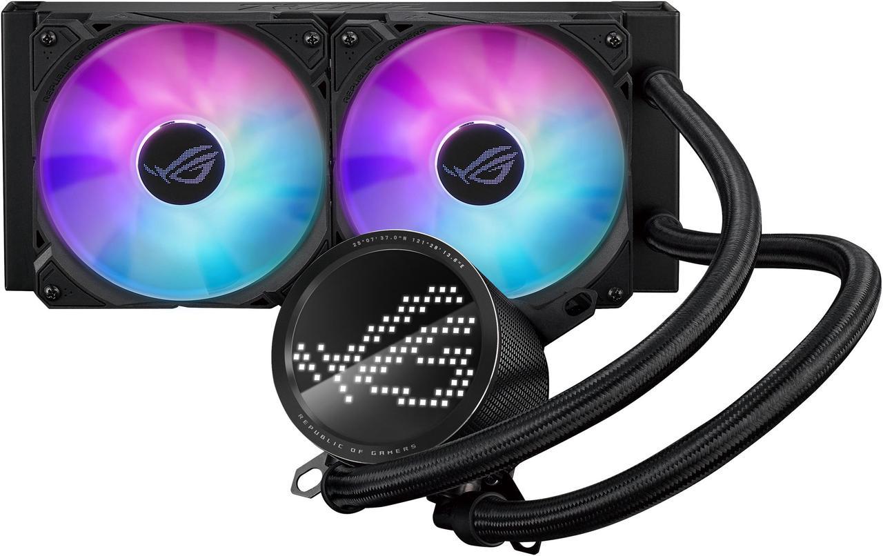 ASUS ROG RYUO III 240 ARGB AIO Liquid CPU Cooler 240mm Radiator, Asetek 8th gen pump solution, Anime Matrix LED Display and ROG AF 12S ARGB fan,Intel LGA 1851/1700/1200 & AMD AM5/AM4 Compatible