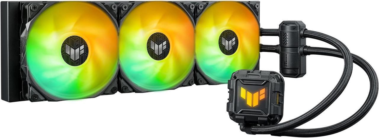 Alt view image 2 of 5 - ASUS TUF Gaming LC II 360 ARGB All-in-One Liquid CPU Cooler with Aura Sync, 3x TUF Gaming 120mm ARGB Radiator Fans, Reinforced Tubing, Widely Compatible with Latest Intel & AMD CPUs
