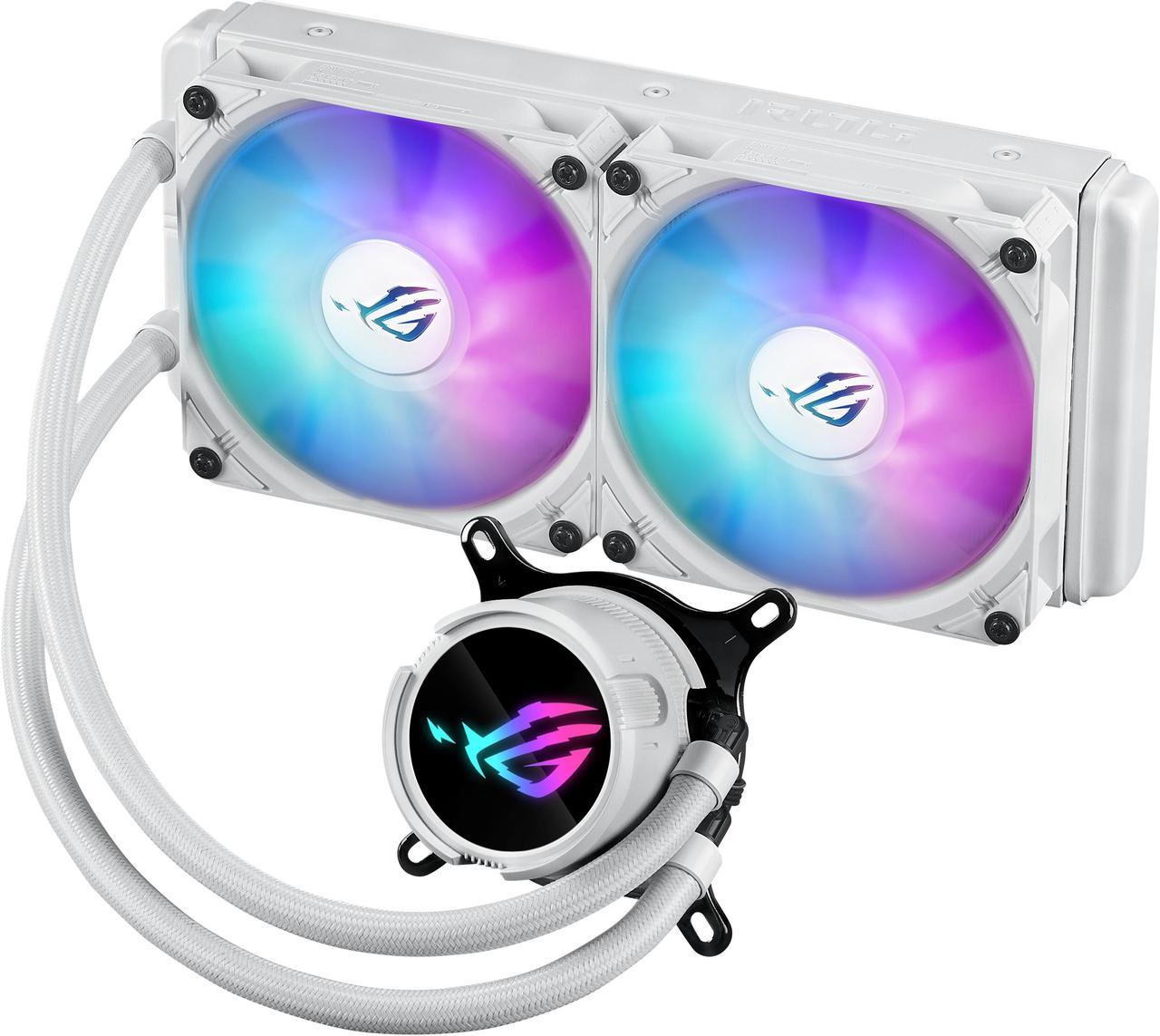 ASUS ROG STRIX LC III 240 ARGB WHT All-in-one CPU Liquid Cooler - Supports Intel LGA 1851/1700 and AMD AM5/AM4