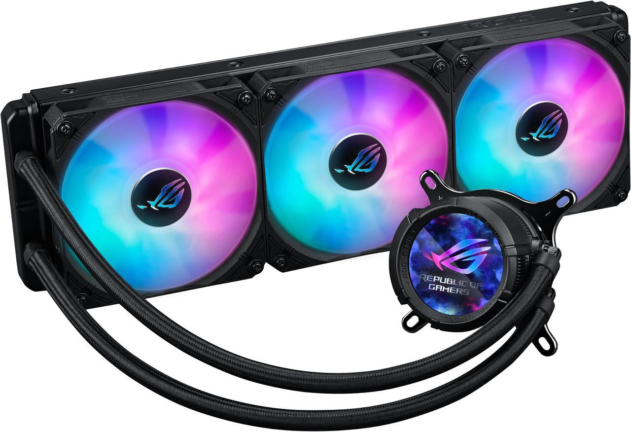 Alt view image 3 of 11 - ASUS 360 series ROG STRIX LC III 360 ARGB LCD (575) Liquid / Water Cooling
