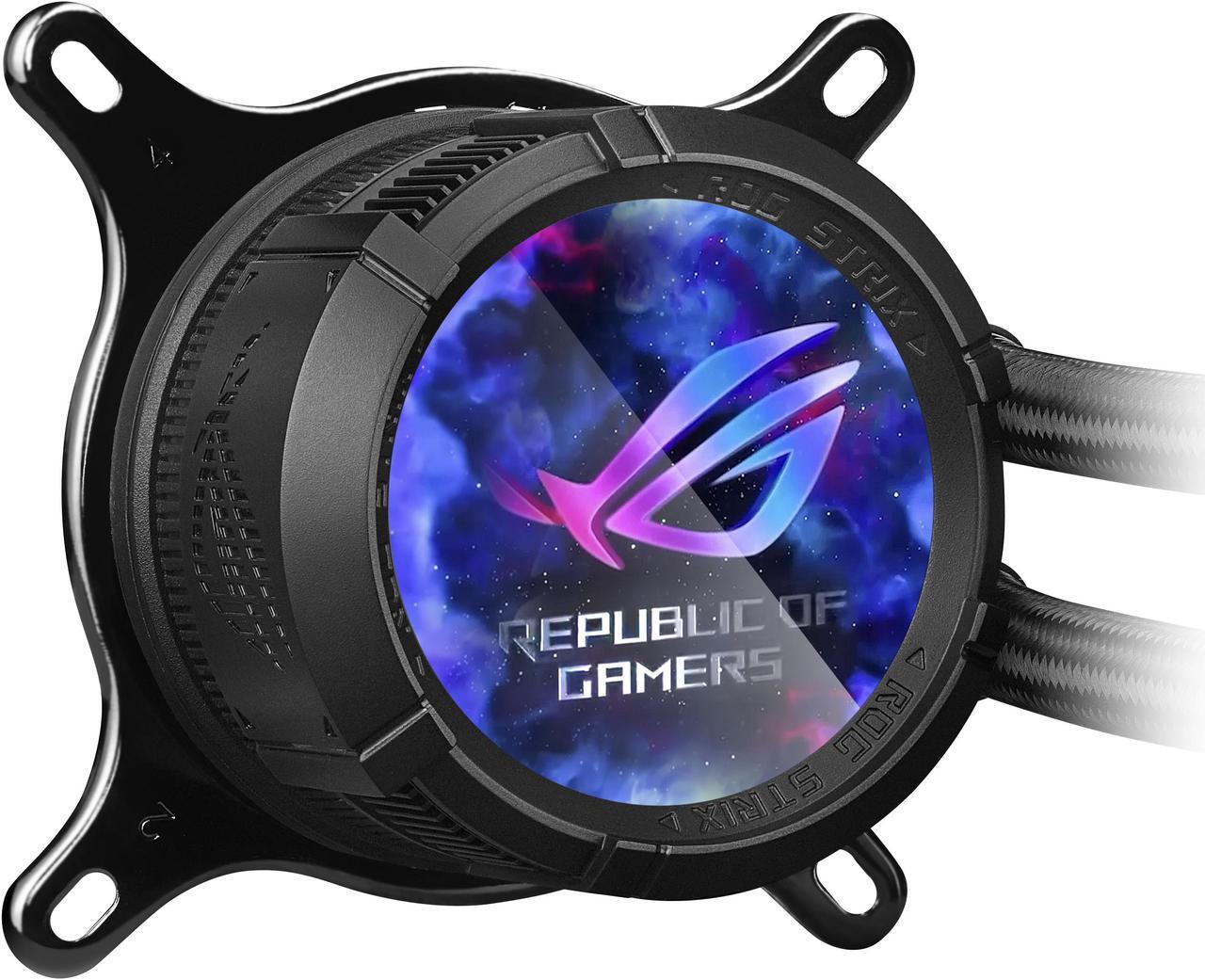 Alt view image 5 of 11 - ASUS 360 series ROG STRIX LC III 360 ARGB LCD (575) Liquid / Water Cooling