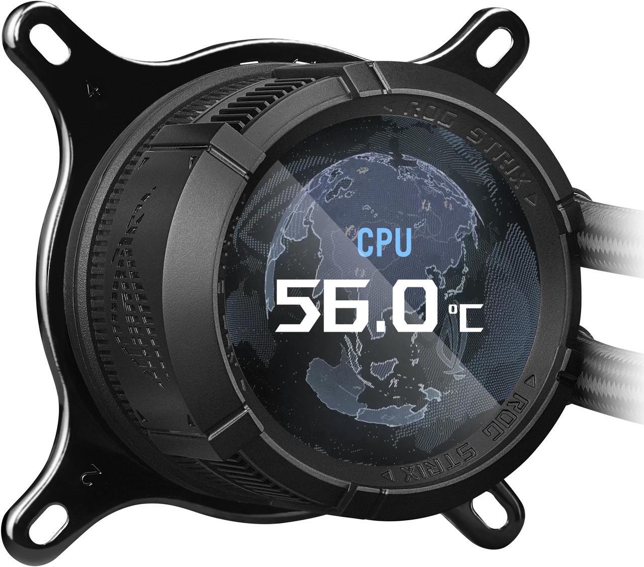 Alt view image 6 of 11 - ASUS 360 series ROG STRIX LC III 360 ARGB LCD (575) Liquid / Water Cooling