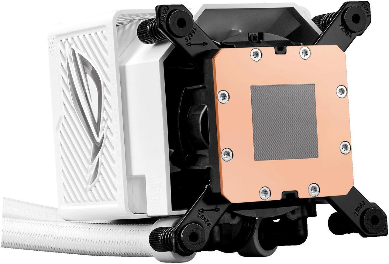 Alt view image 5 of 16 - ASUS ROG RYUYJIN III 360 ARGB EXTREME White Edition all-in-one AIO CPU liquid cooler, AMD Ryzen 9000 & Intel® Core™ Ultra Ready, Asetek Gen8 V2 pump; high airflow & static pressure magnetic fans; customizable 3.5" LCD