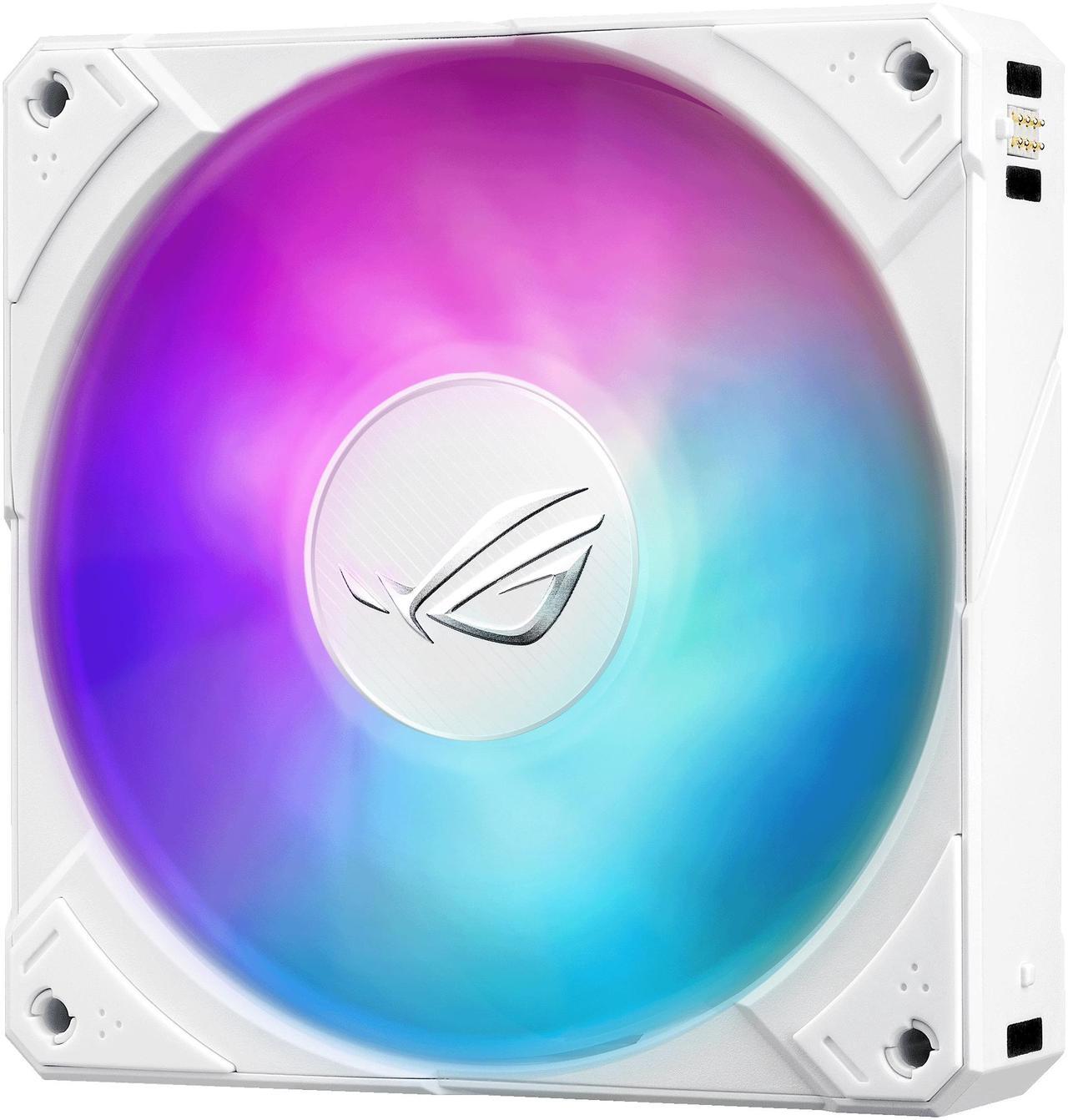 Alt view image 9 of 16 - ASUS ROG RYUYJIN III 360 ARGB EXTREME White Edition all-in-one AIO CPU liquid cooler, AMD Ryzen 9000 & Intel® Core™ Ultra Ready, Asetek Gen8 V2 pump; high airflow & static pressure magnetic fans; customizable 3.5" LCD